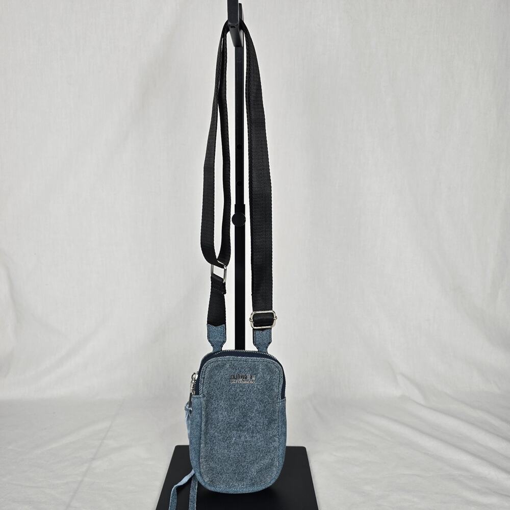 Aimee Kestenberg Cell Phone Crossbody Bag Blue Denim